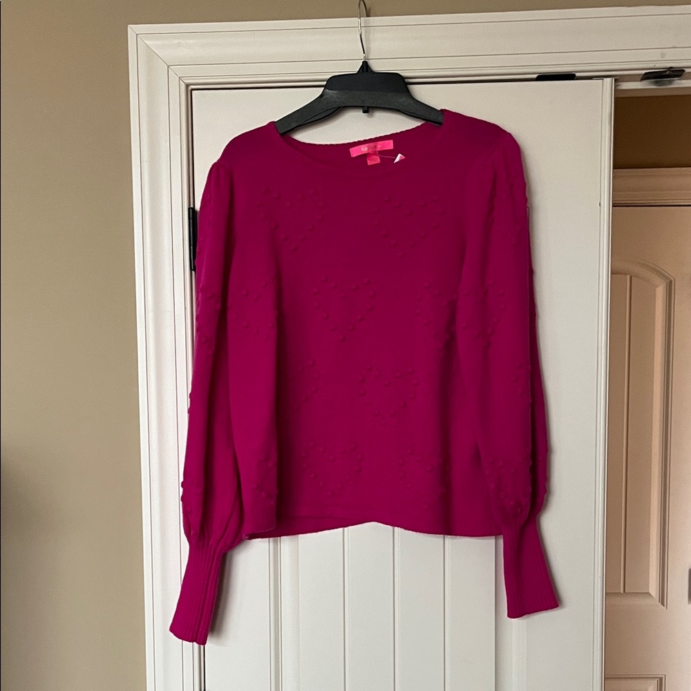 Lilly Pulitzer Kippa Sweater Berry Sorre XL